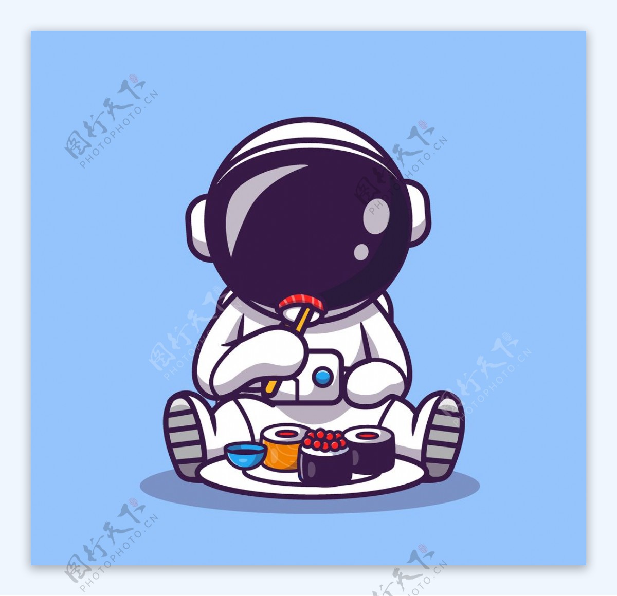 可爱卡通宇航员图片