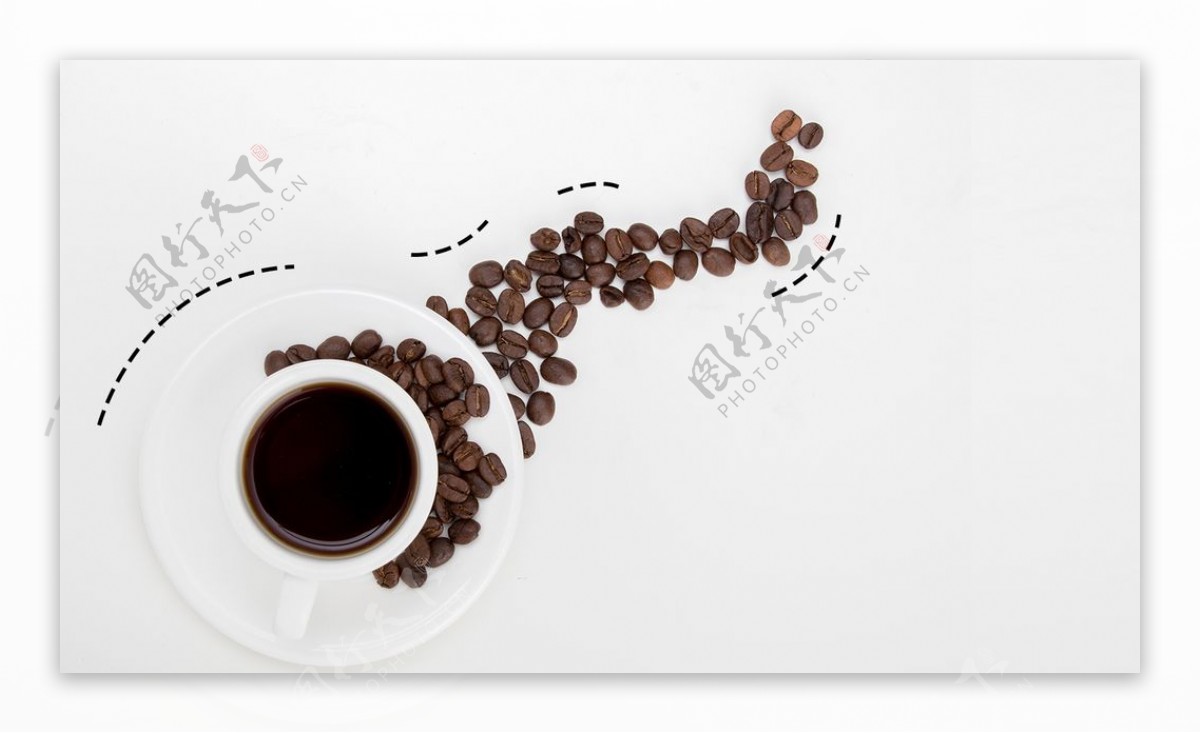 咖啡饮品简约背景海报素材图片