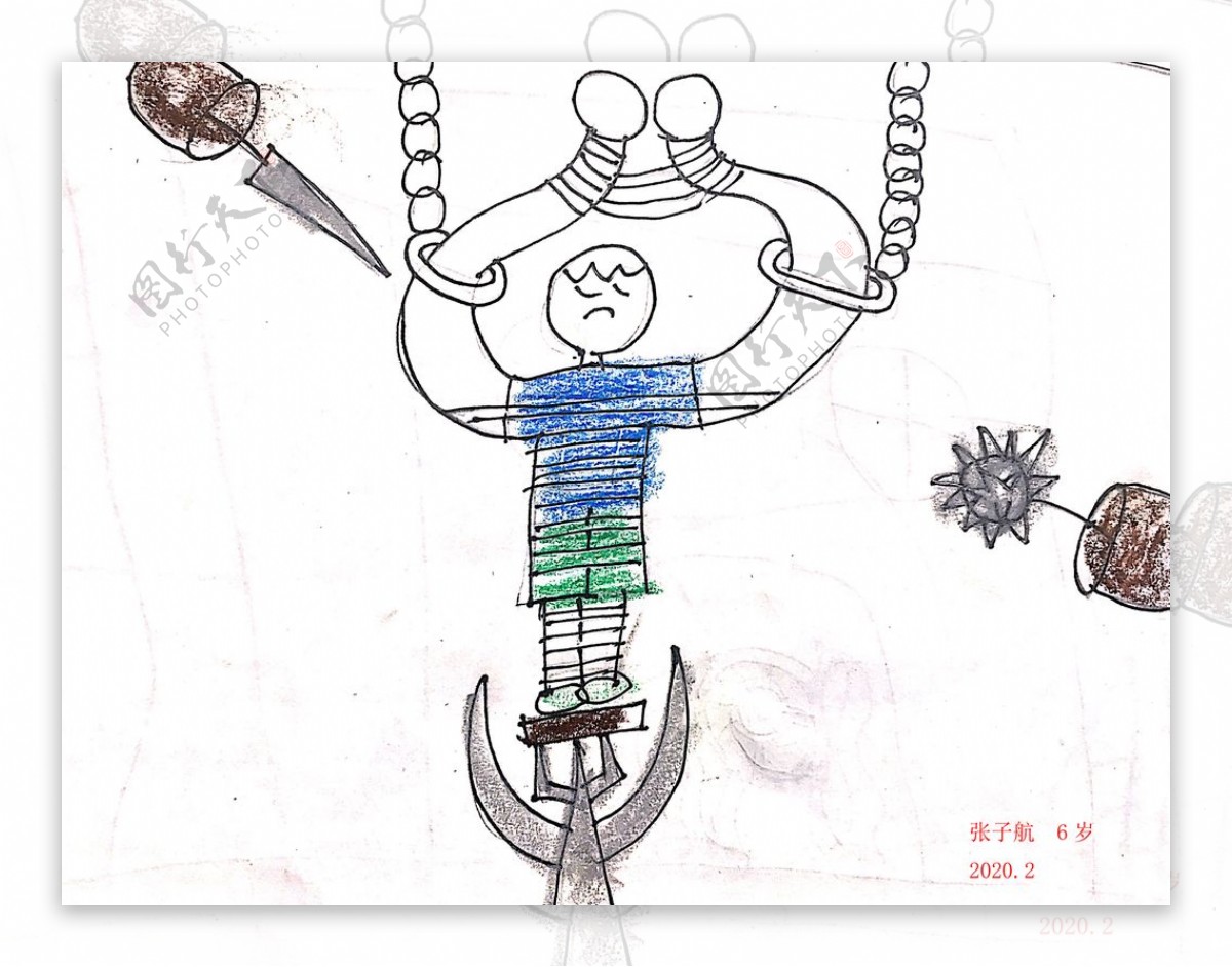 儿童简笔画子航人物系类之葫芦娃图片