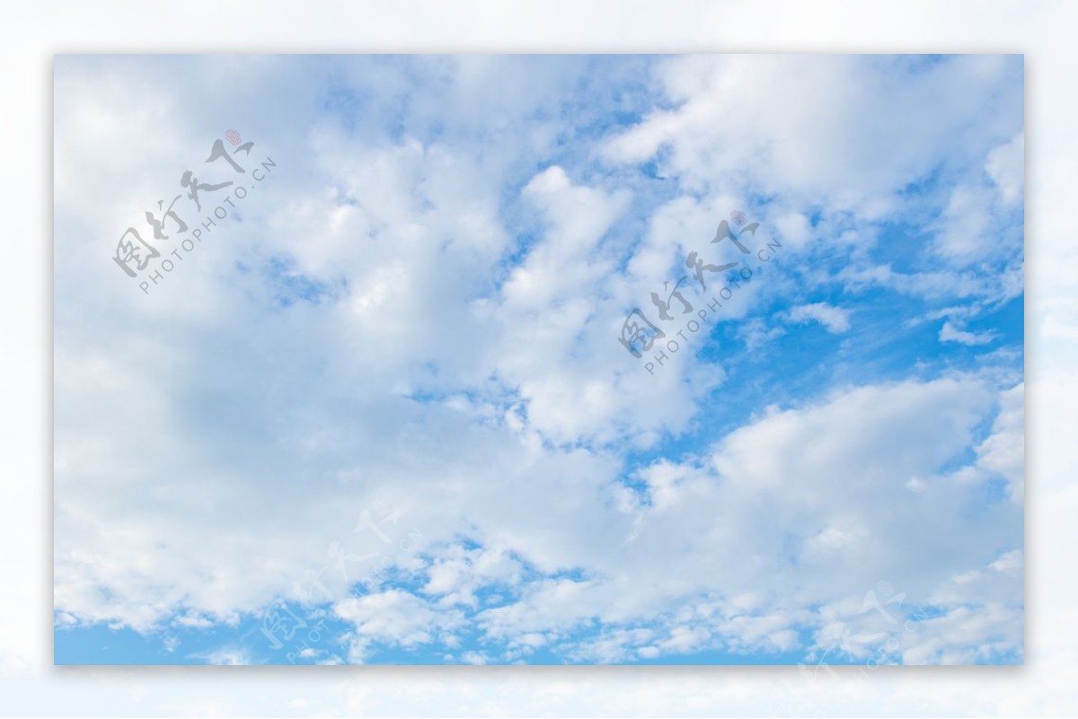 蓝天白云大图图片