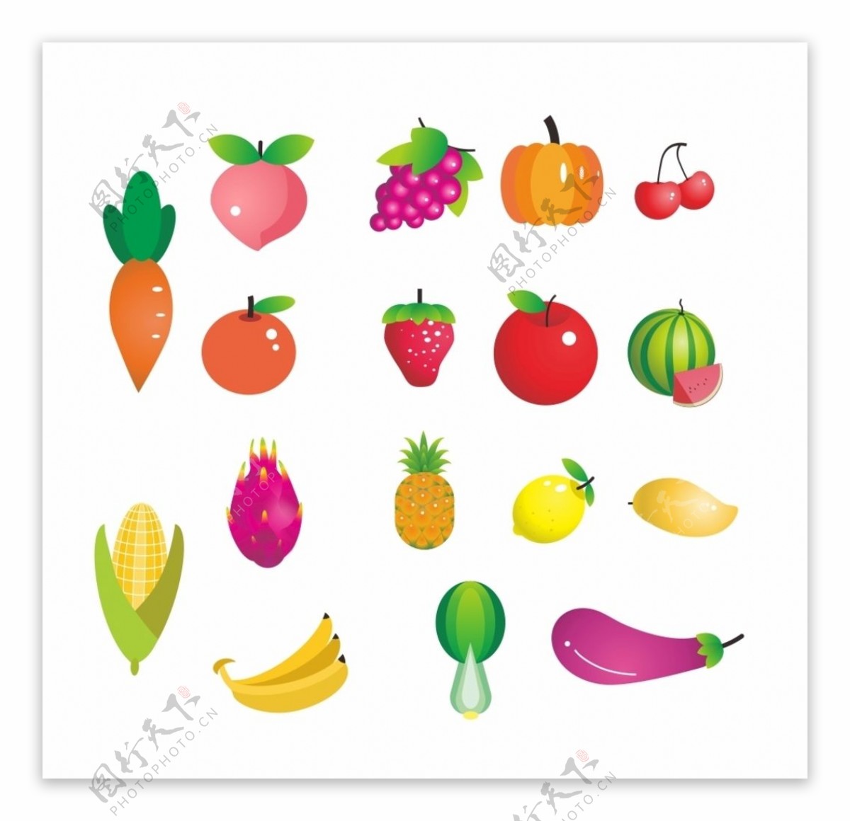 水果矢量图案图片