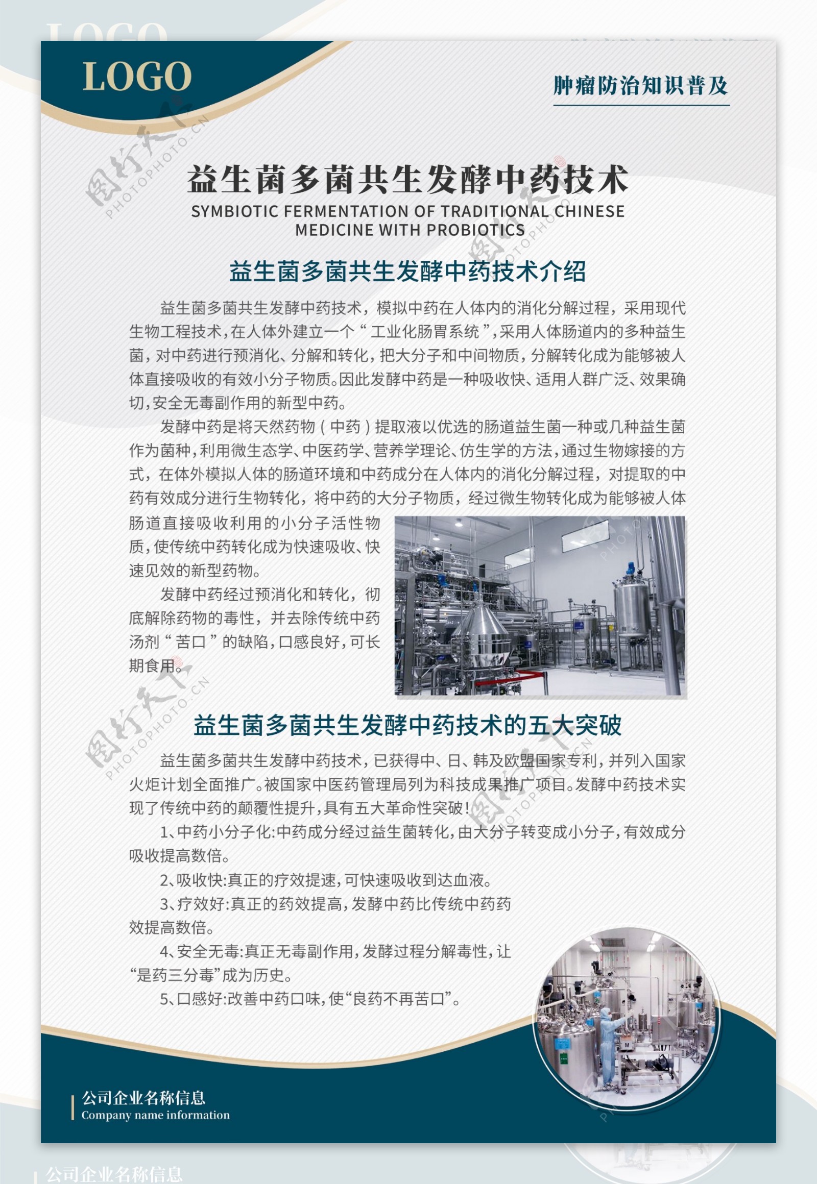 中药发酵技术展板图片