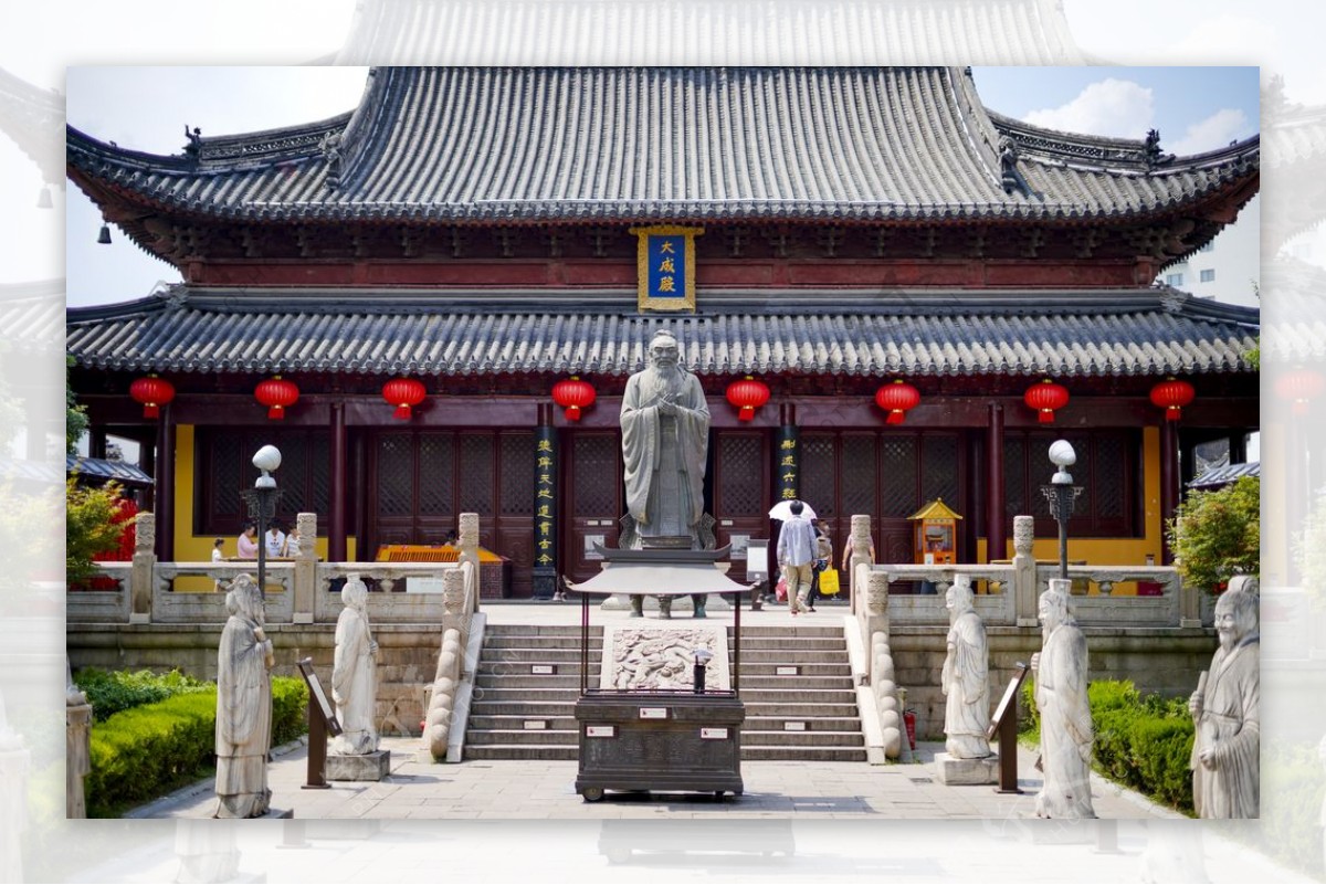 大中式传统建筑物摄影图片