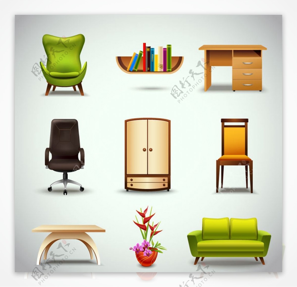 家具设计矢量图片