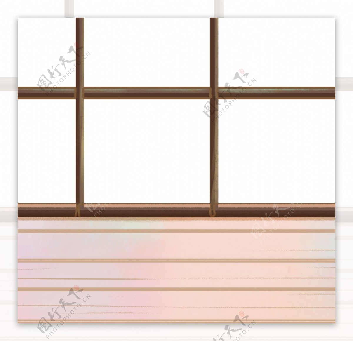 木质地板窗子元素图片