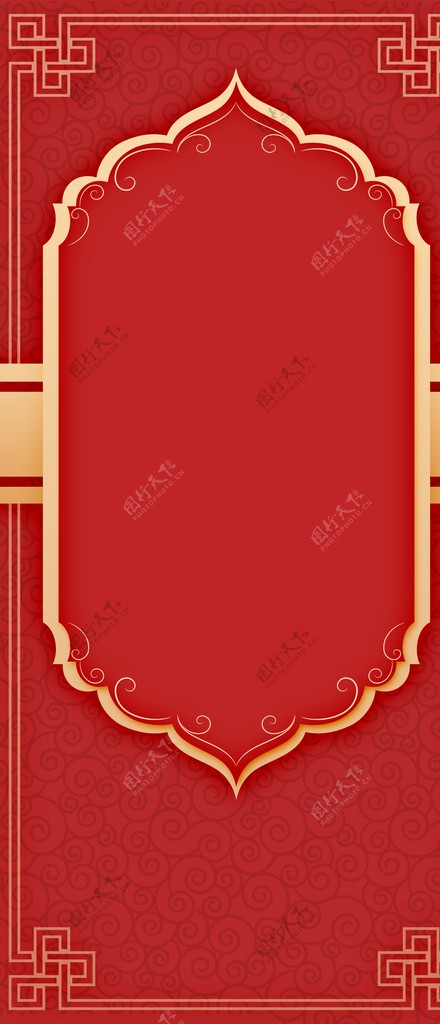 红色结婚婚礼背景设计图片