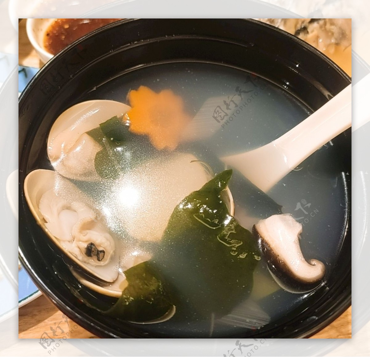 日式蛤蜊汤花甲图片