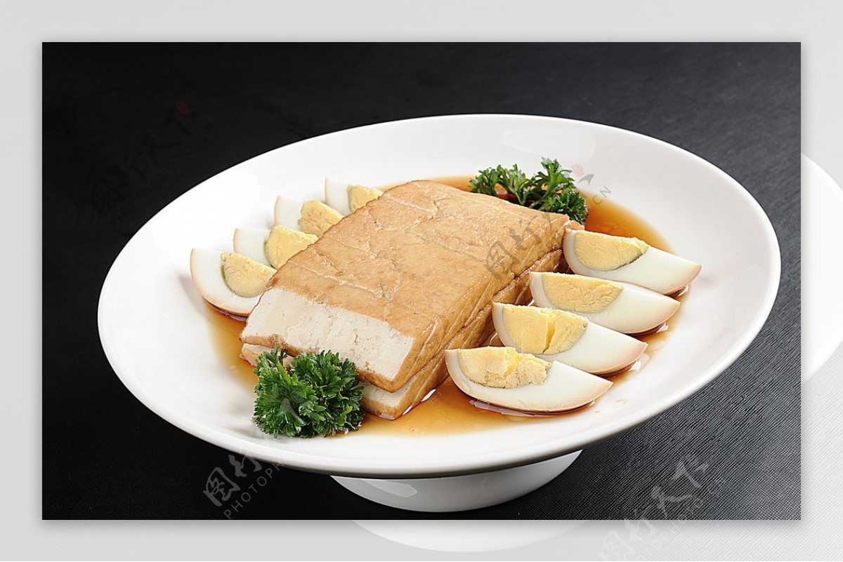 豫菜卤蛋拼豆腐图片