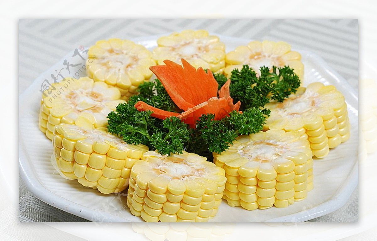 新疆菜烤玉米图片