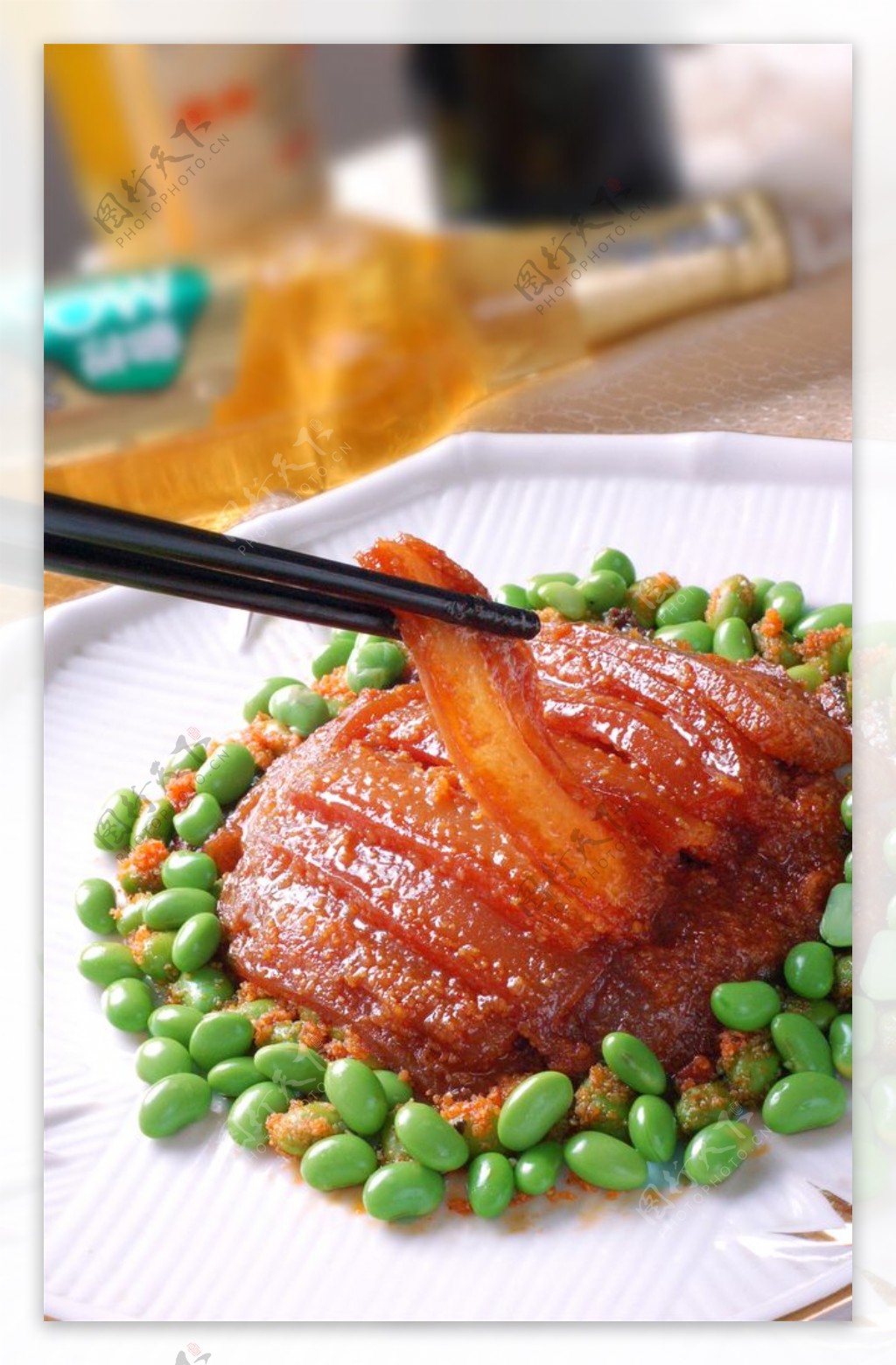 粤青豆粉蒸肉图片