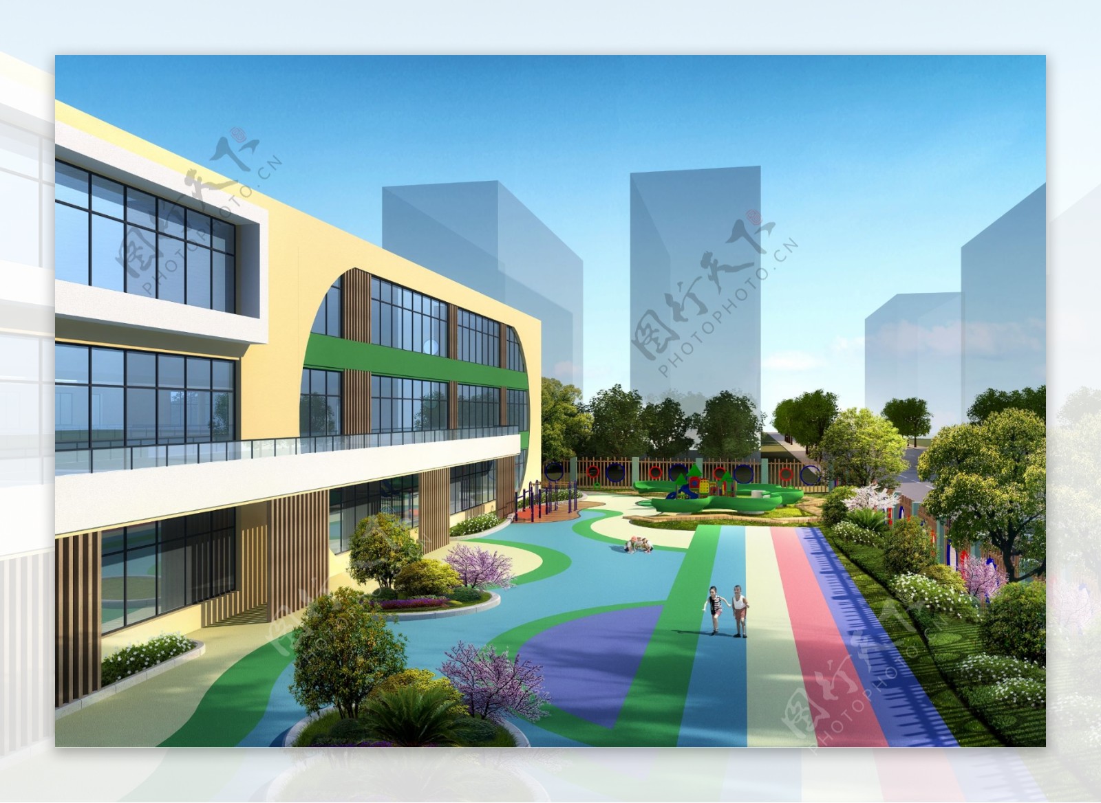 小学幼儿园建筑外观设计案例图片