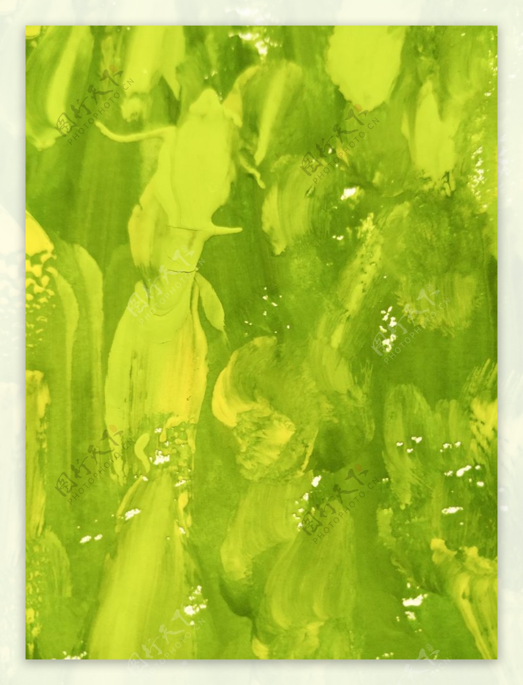 绿色抽象油画背景图片