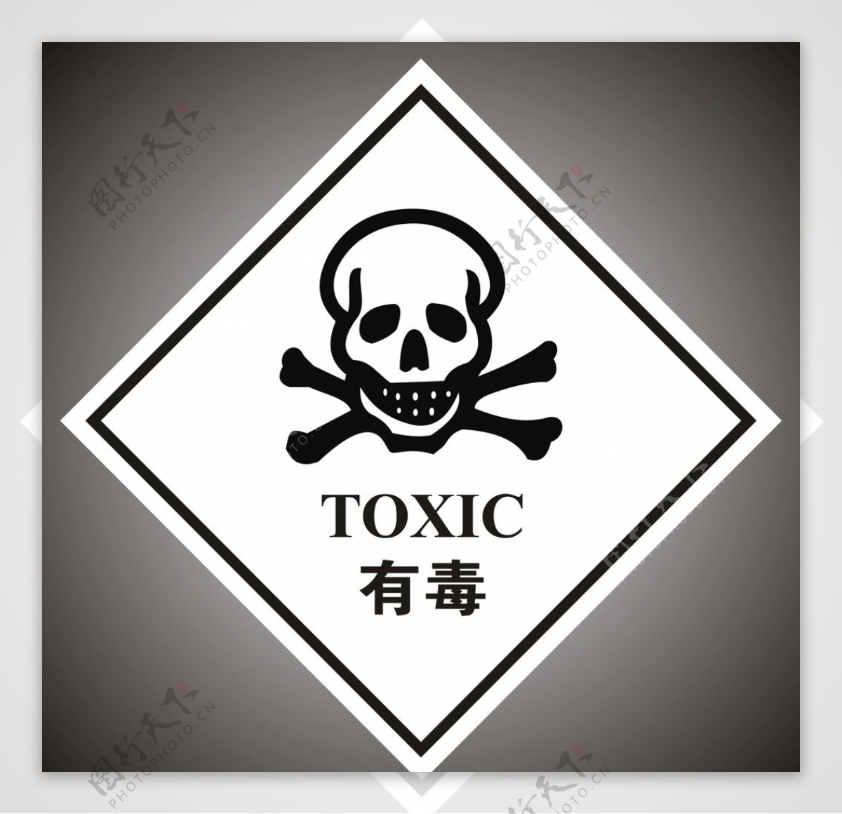 危险废物标签有毒格式CD图片