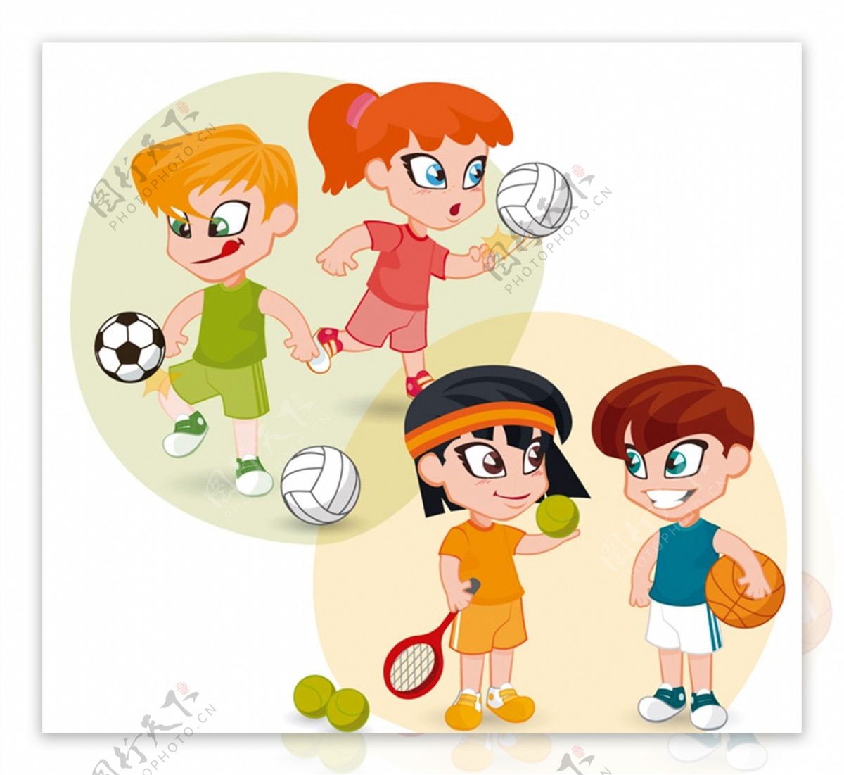体育运动的儿童图片