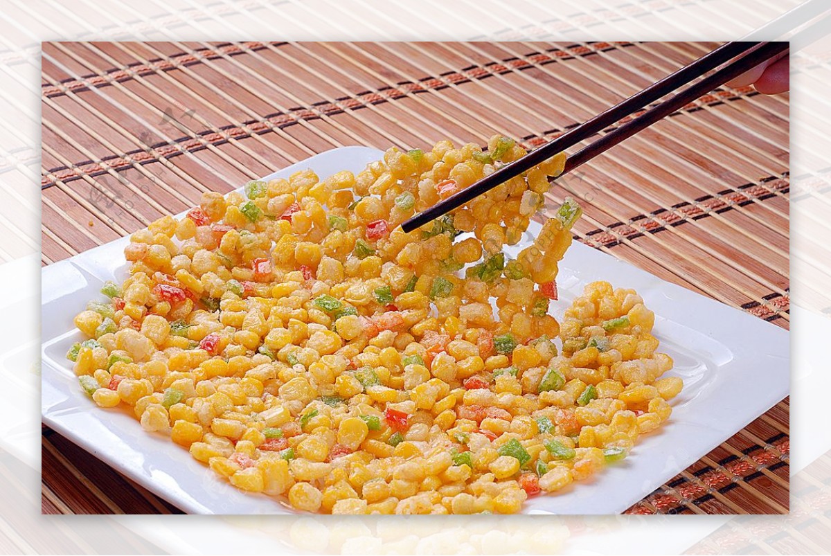 闽菜锅巴玉米图片