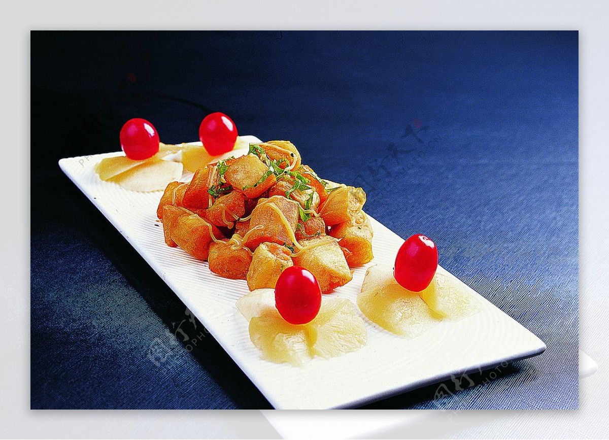 鄂菜菠萝油条虾图片