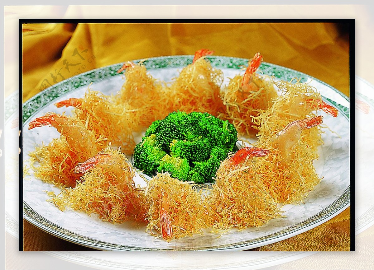 鄂菜金丝兰花虾图片
