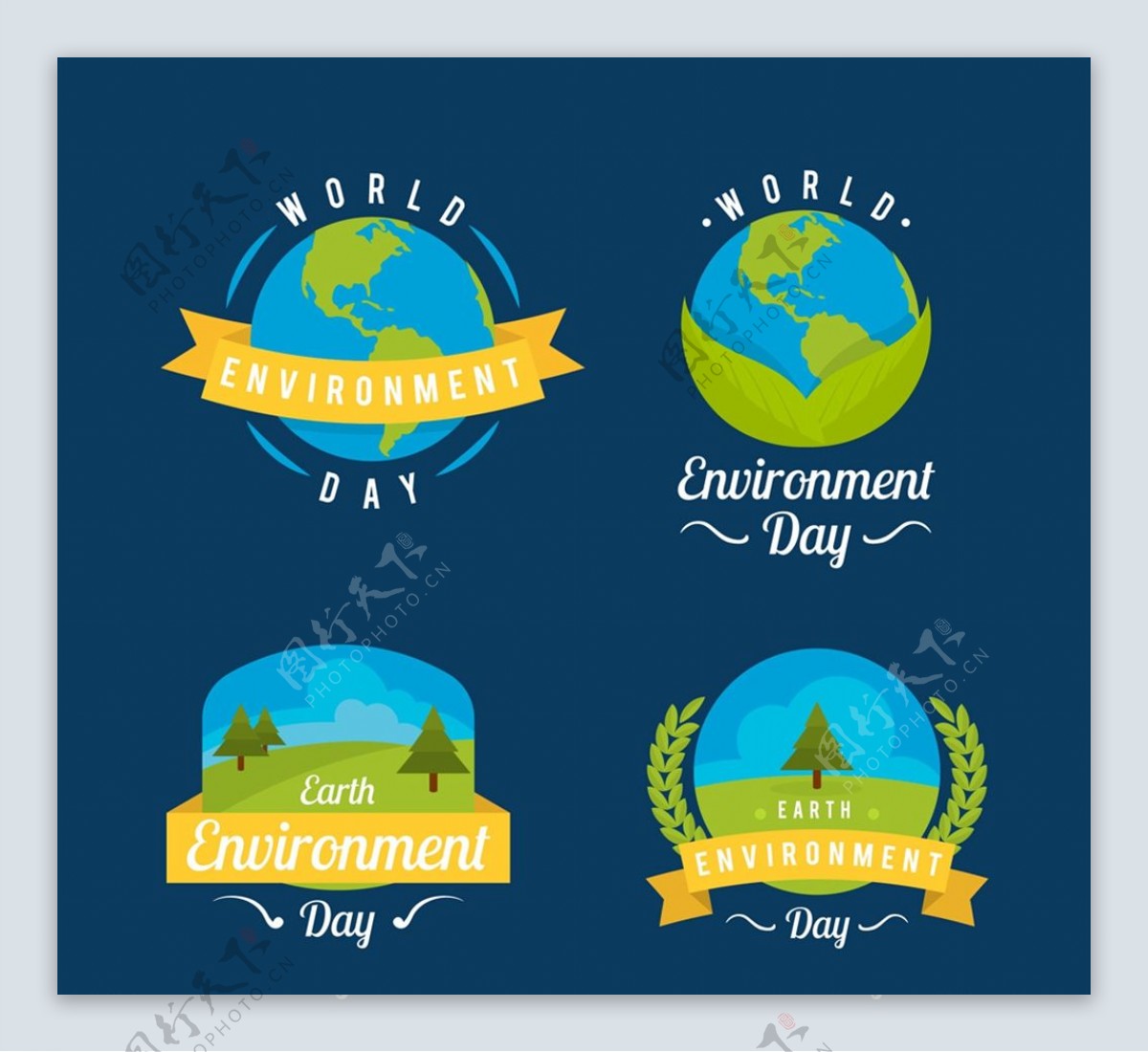 世界环境日标签图片