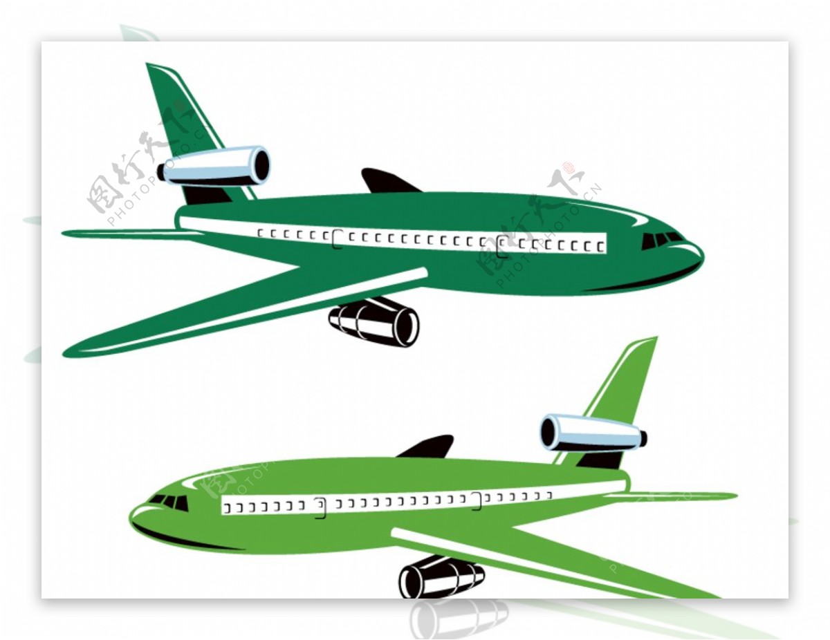 矢量飞机模型图片