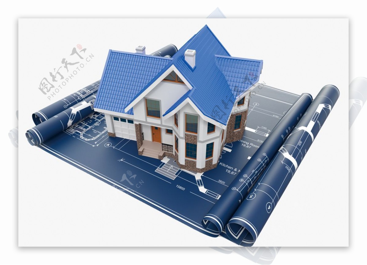 建筑结构图房屋别墅房子图片