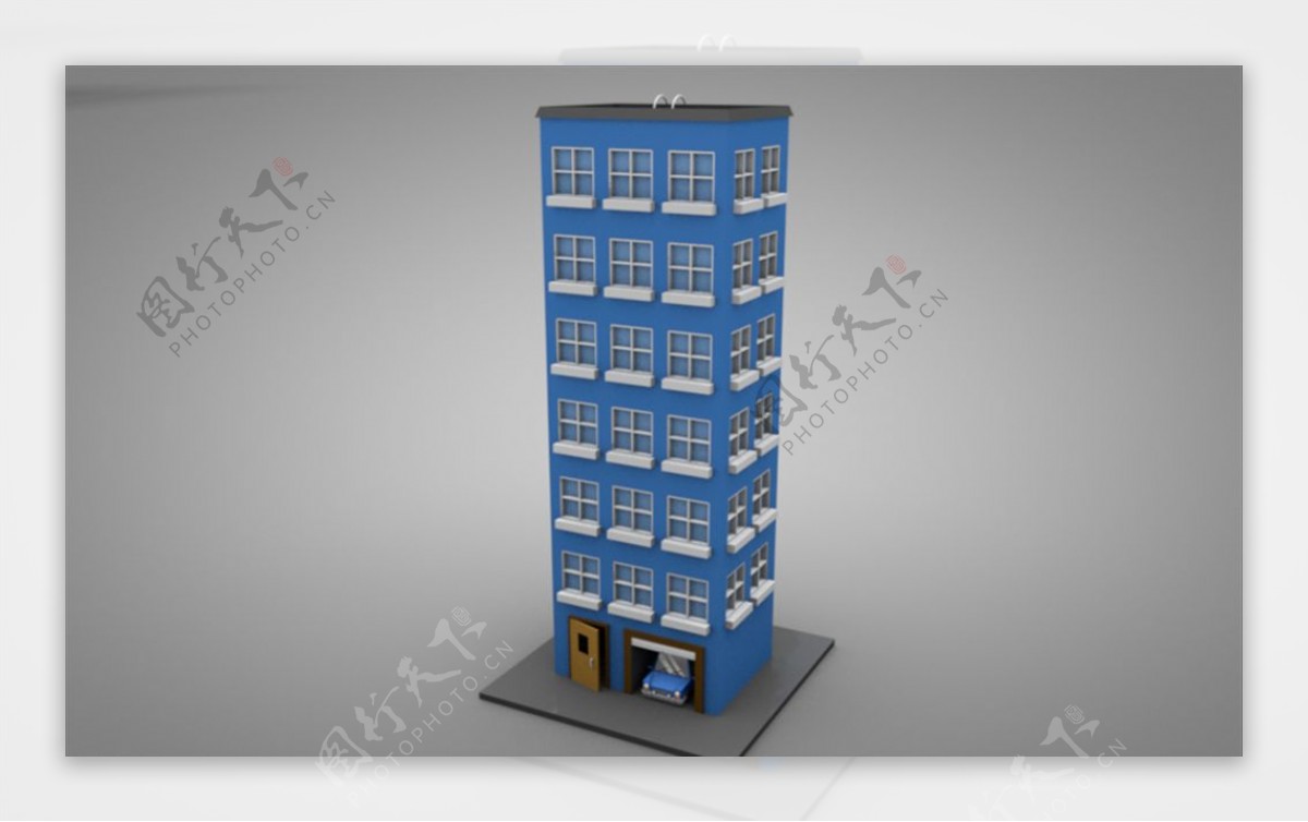 C4D模型大楼建筑摩天大夏图片