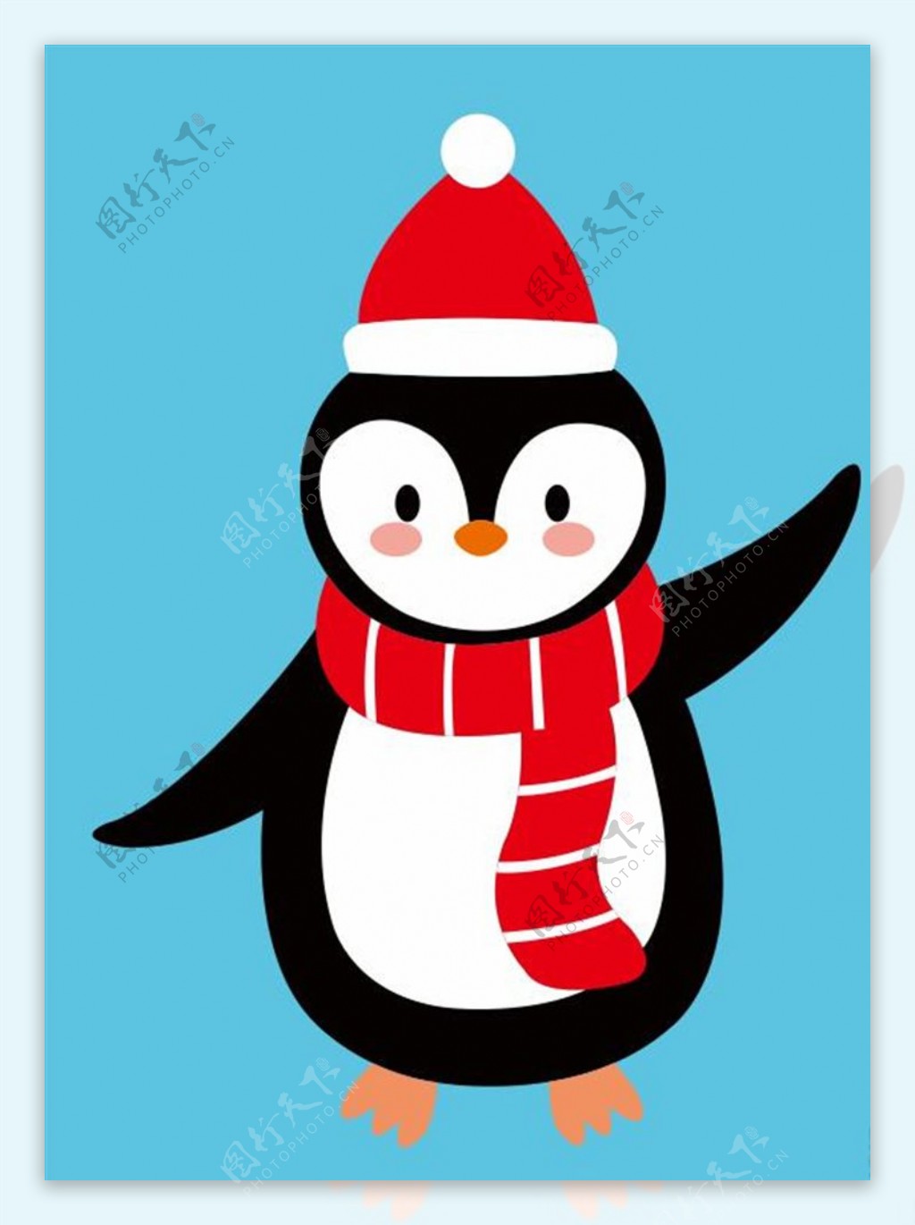 圣诞小企鹅图片