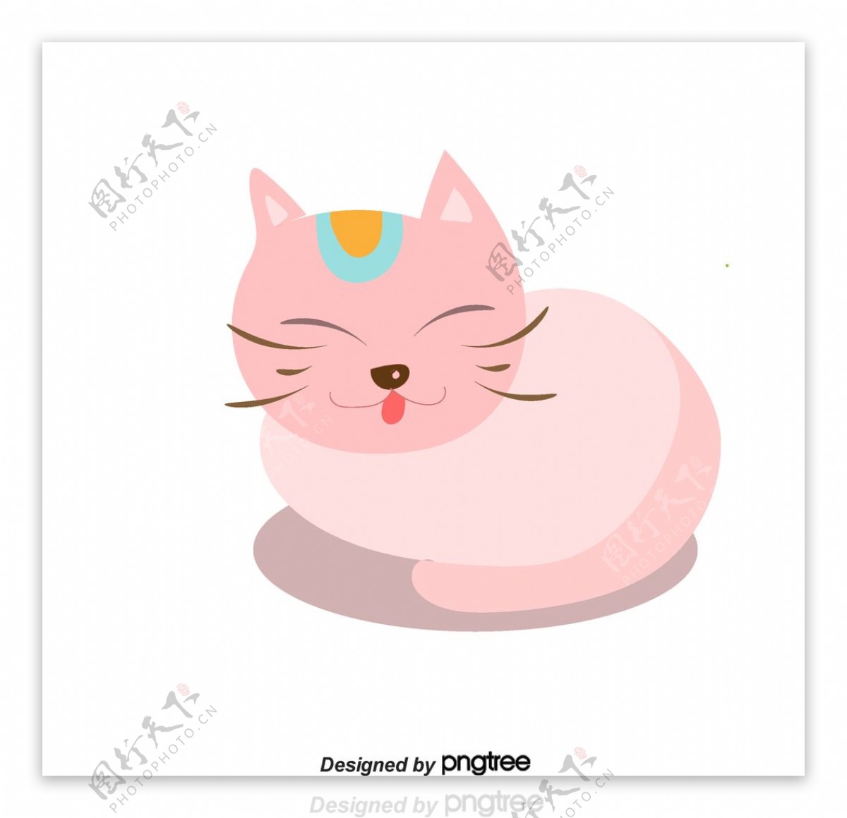 可爱的粉色小猫图片