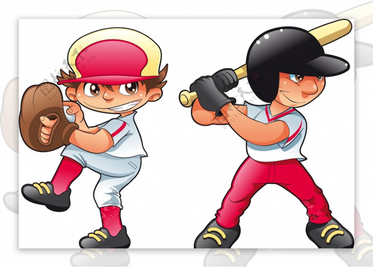 卡通棒球设计图__其他_动漫动画_设计图库_昵图网nipic.com