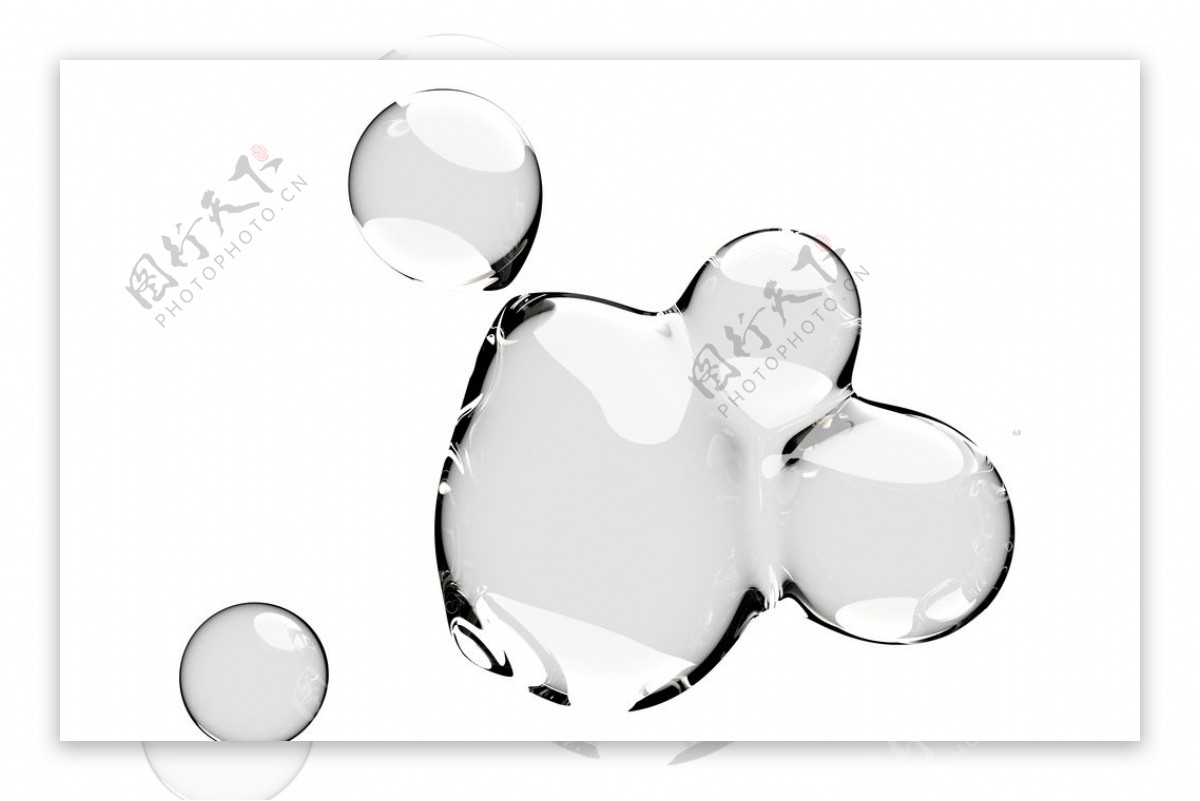 水滴水珠泡泡透明肥皂泡泡图片