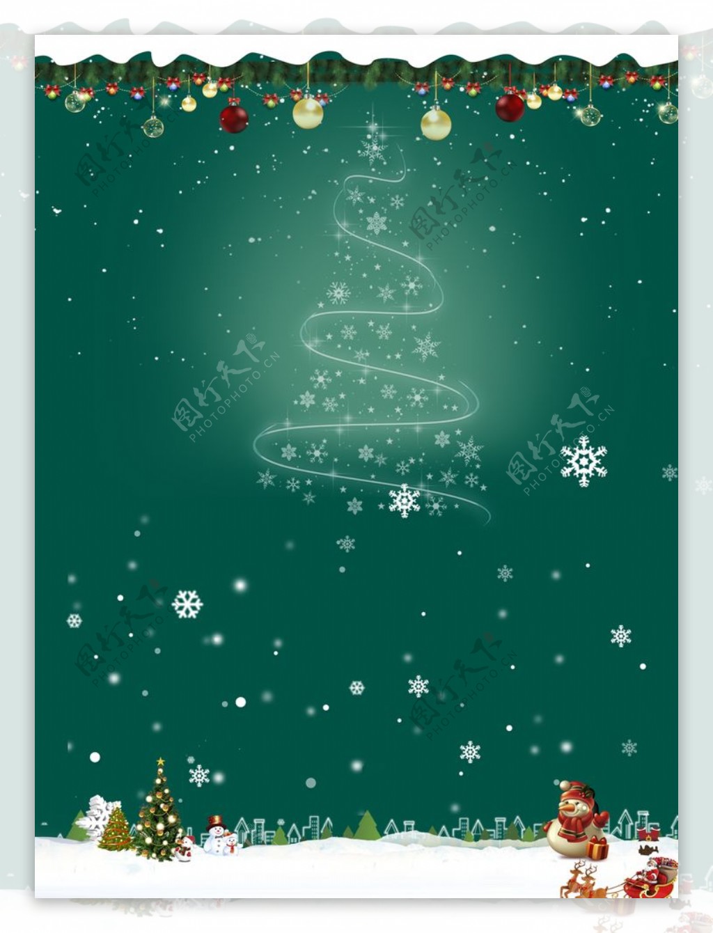 圣诞海报圣诞背景圣诞素材图片
